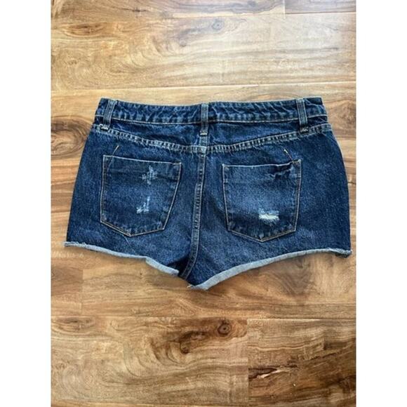Mossimo High Rise Short Short Distressed Jean Shorts- Size 10/30 - Picture 2 of 4